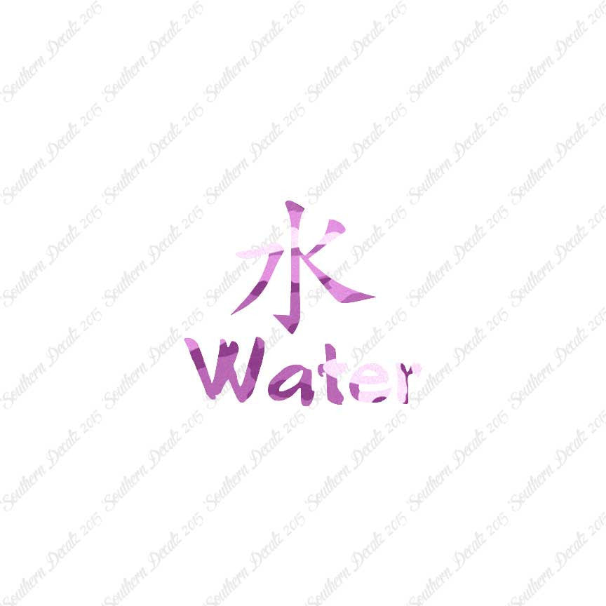 Chinese Symbols "Water"