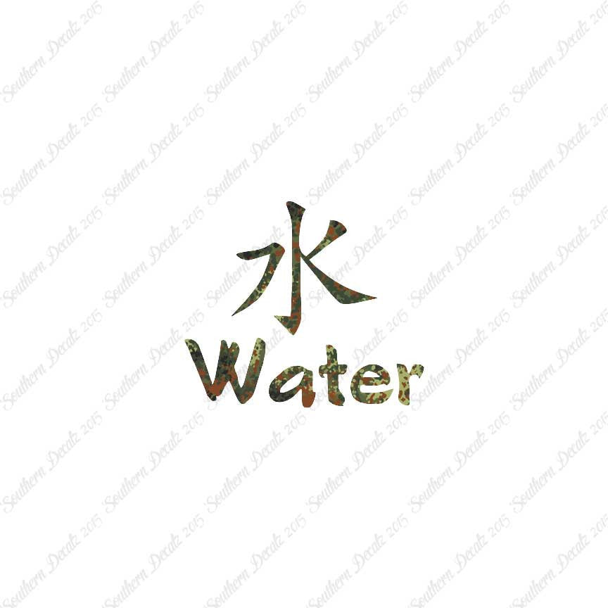 Chinese Symbols "Water"