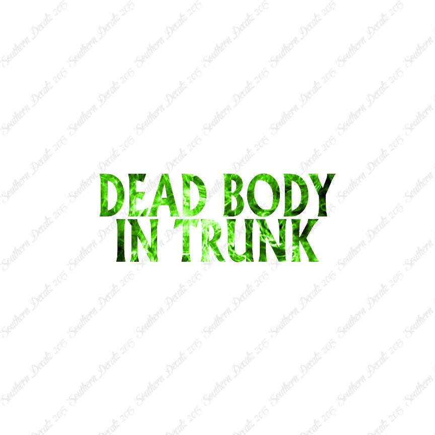 Dead body In Trunk