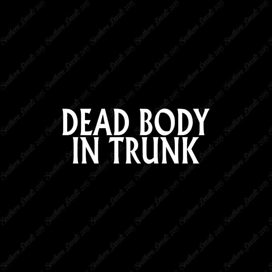 Dead body In Trunk