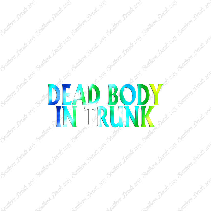 Dead body In Trunk
