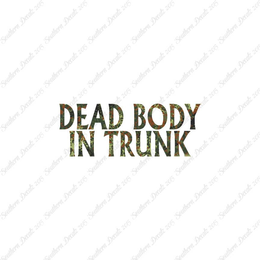 Dead body In Trunk