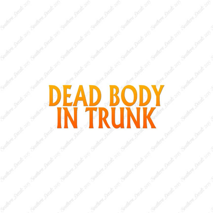 Dead body In Trunk