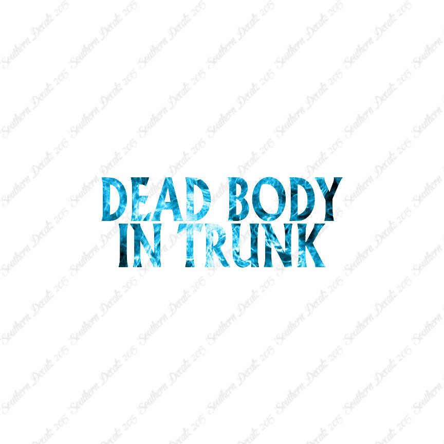 Dead body In Trunk