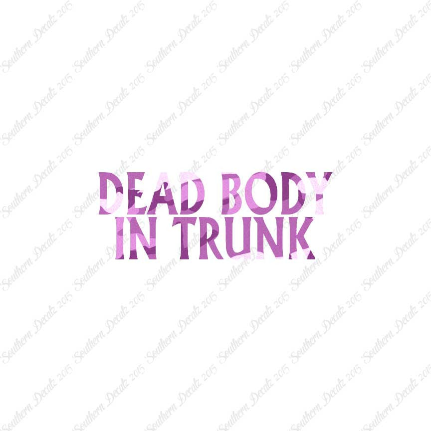 Dead body In Trunk