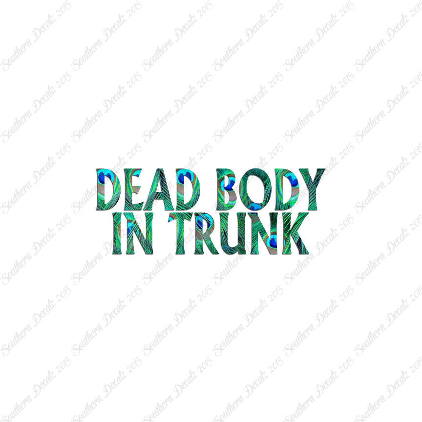 Dead body In Trunk