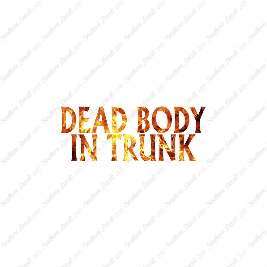 Dead body In Trunk