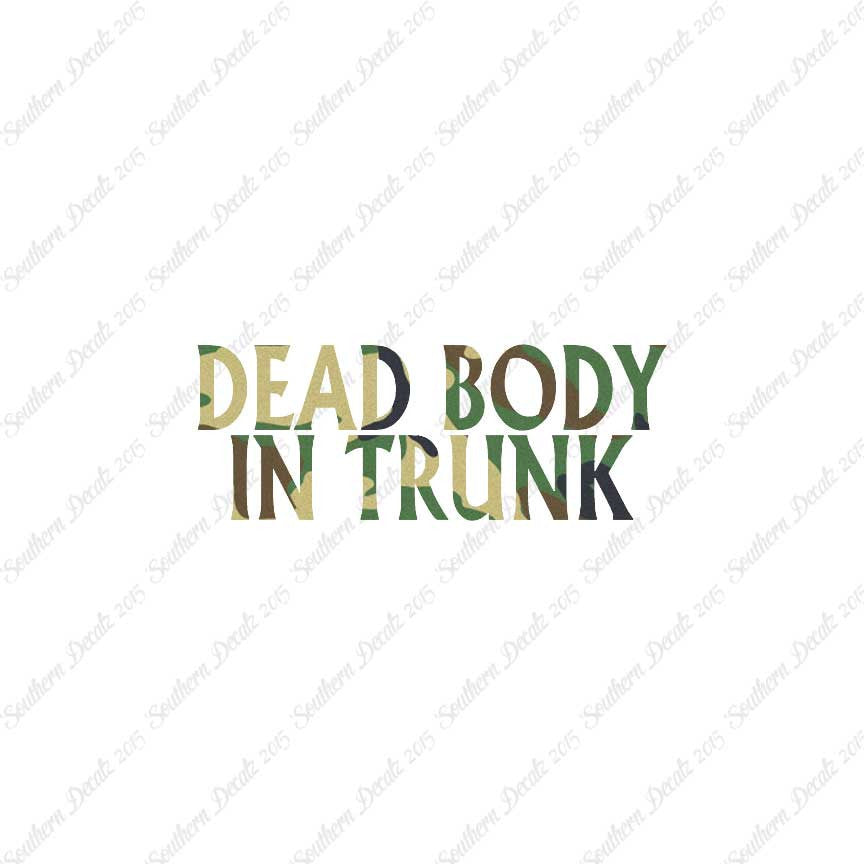 Dead body In Trunk