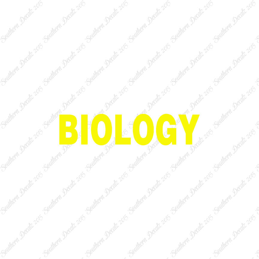 Biology Class Subject