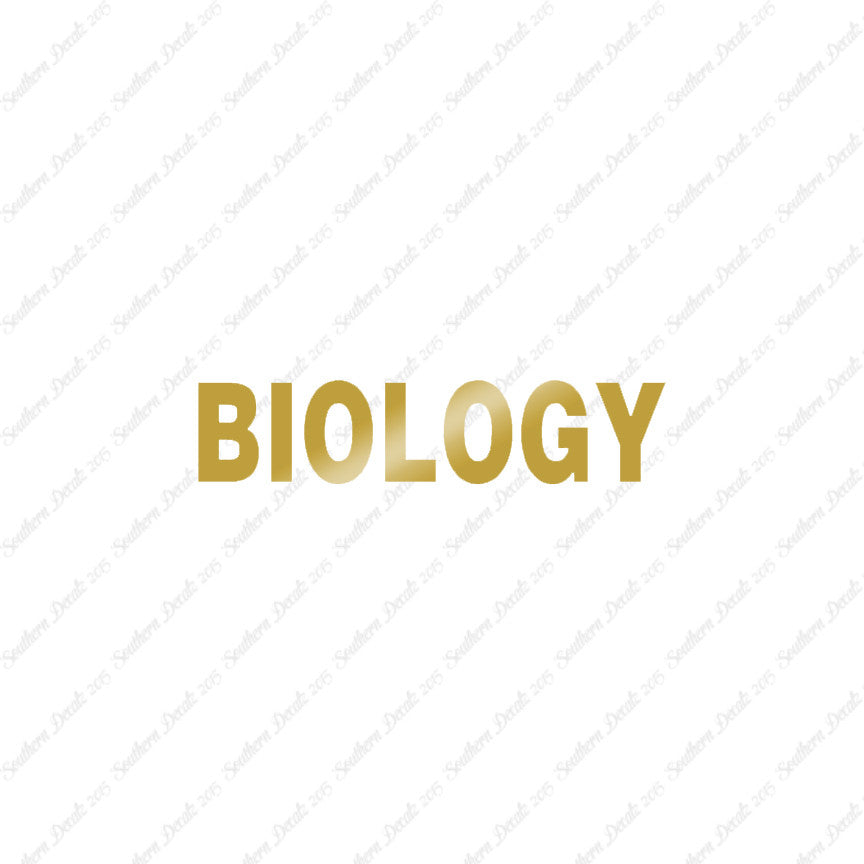 Biology Class Subject
