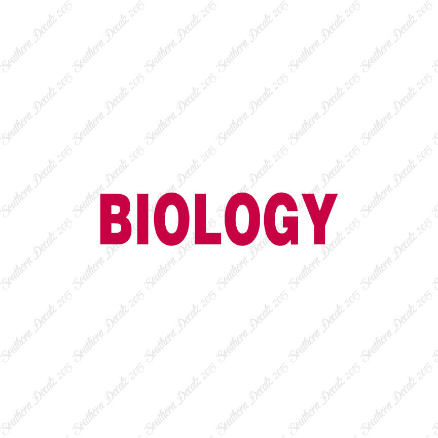 Biology Class Subject