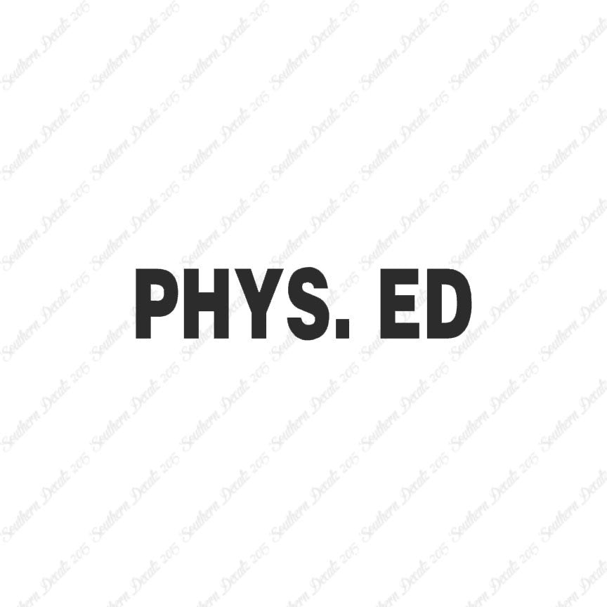 Phys Ed Physical Education Class