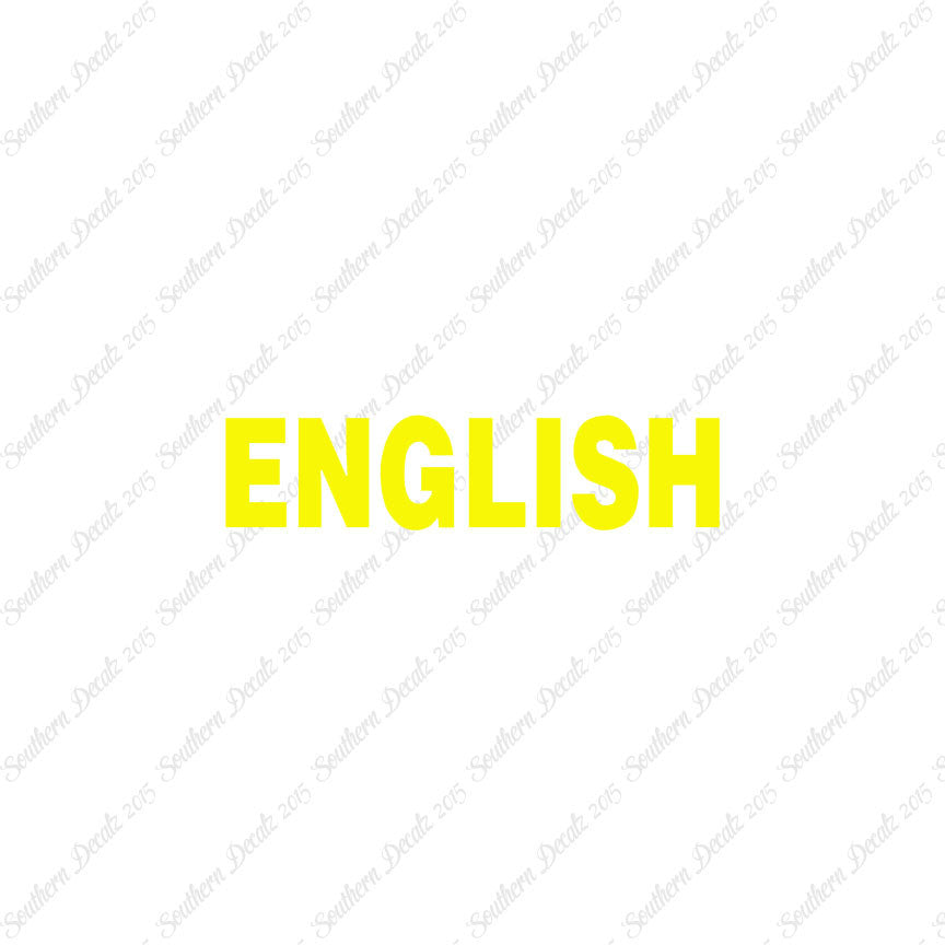 English Class Subject