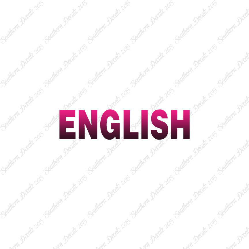English Class Subject