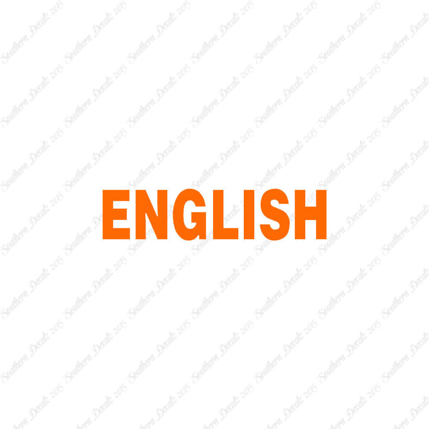 English Class Subject