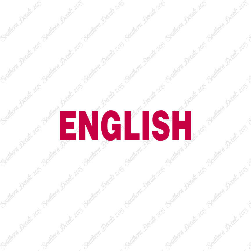 English Class Subject