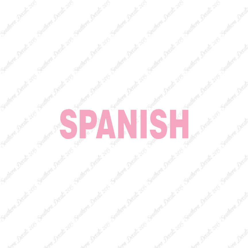 Spanish Class Subject