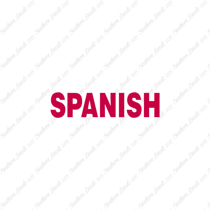 Spanish Class Subject