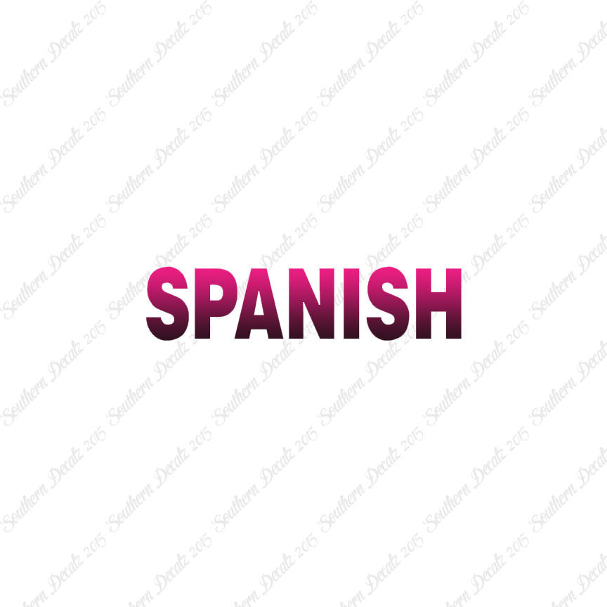 Spanish Class Subject