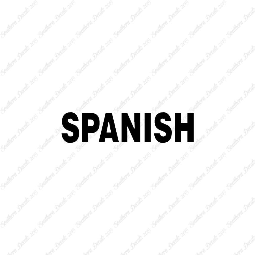 Spanish Class Subject