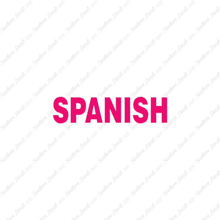 Spanish Class Subject