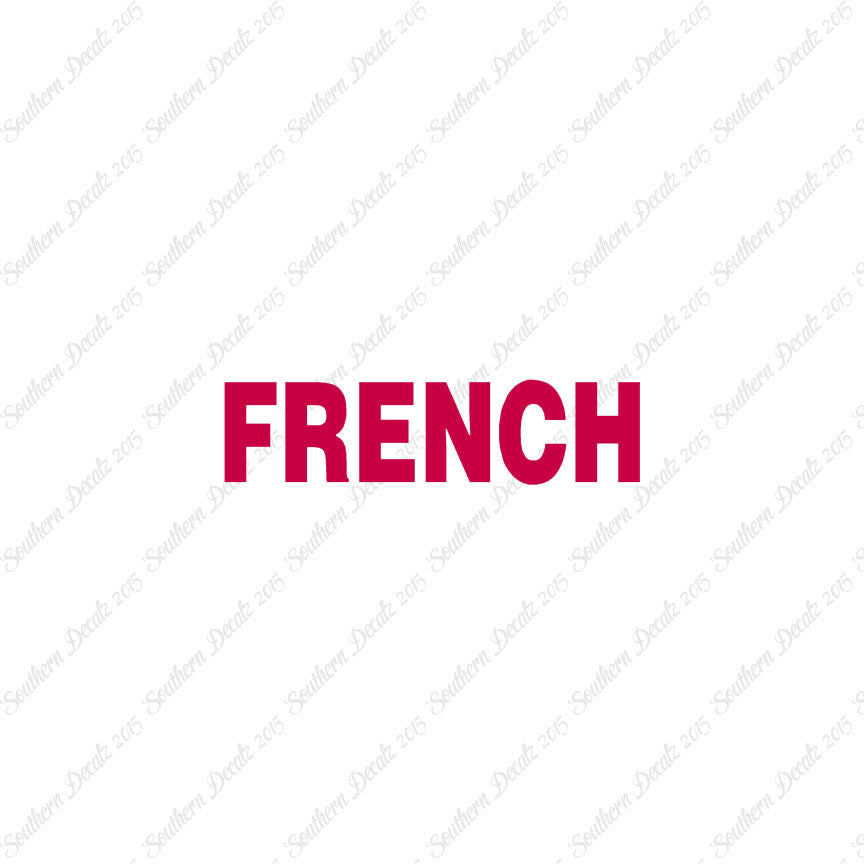 French Class Subject