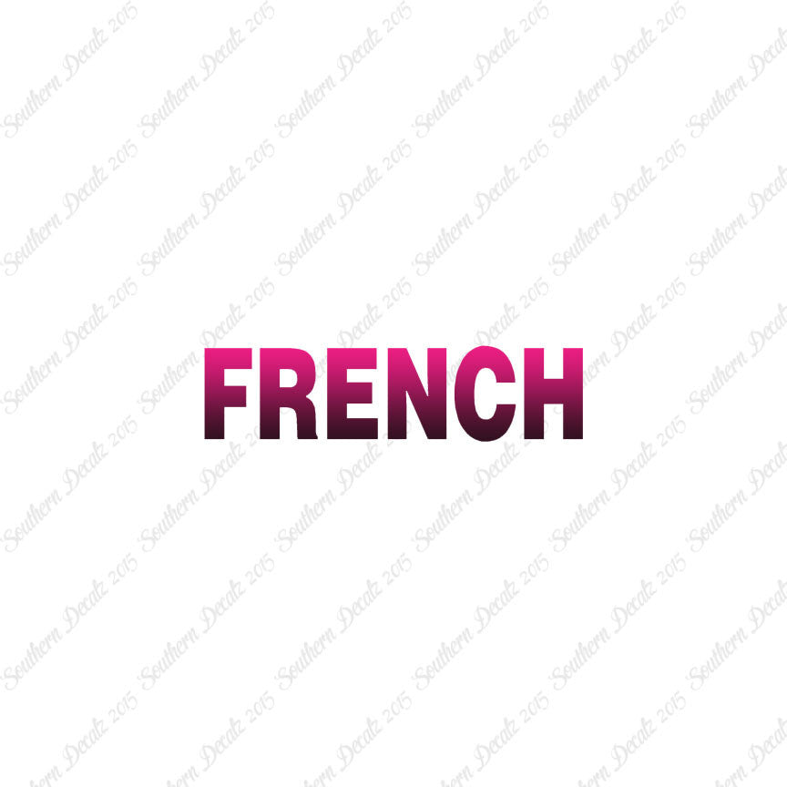 French Class Subject