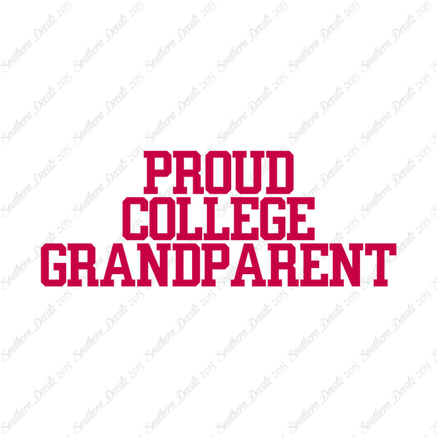 Proud College Grandparent