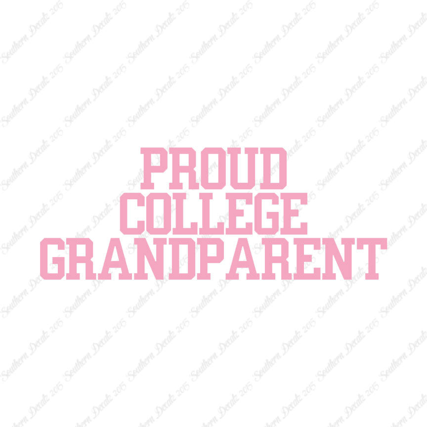 Proud College Grandparent