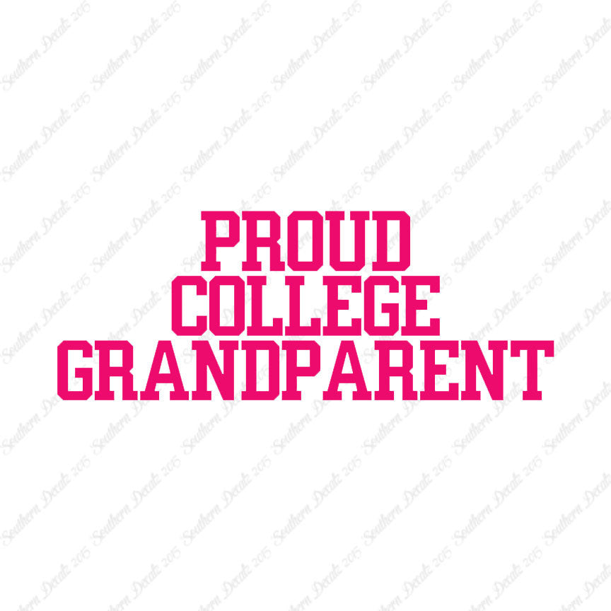 Proud College Grandparent