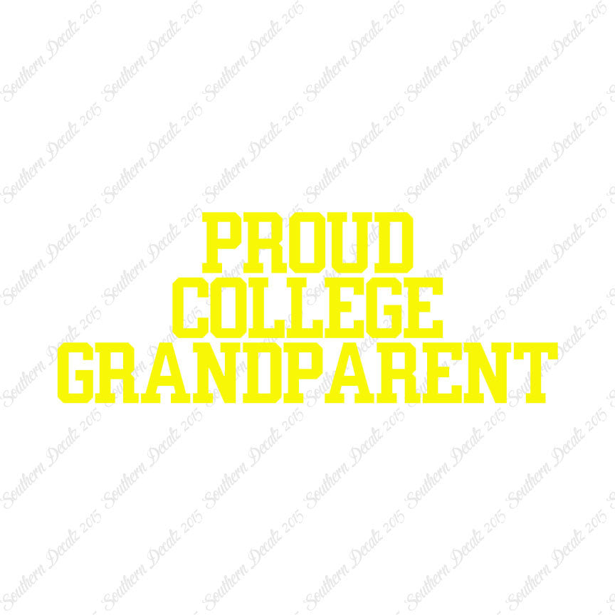 Proud College Grandparent