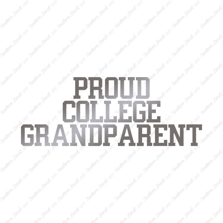 Proud College Grandparent