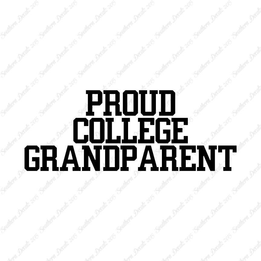 Proud College Grandparent