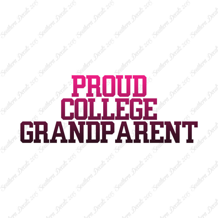 Proud College Grandparent