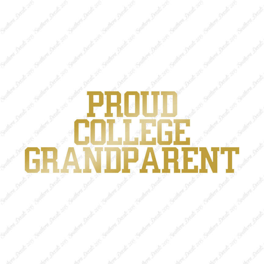Proud College Grandparent
