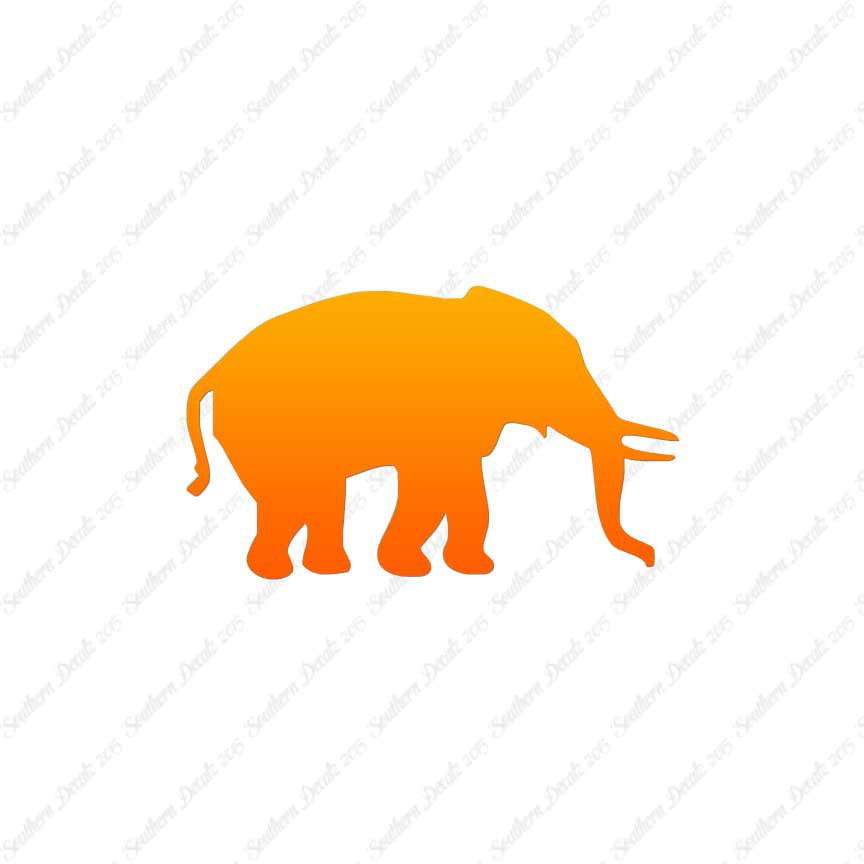 Elephant Silhouette Tusk