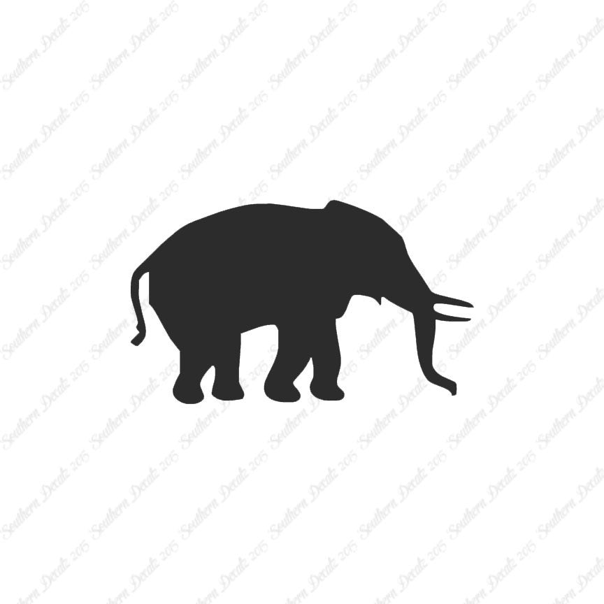 Elephant Silhouette Tusk