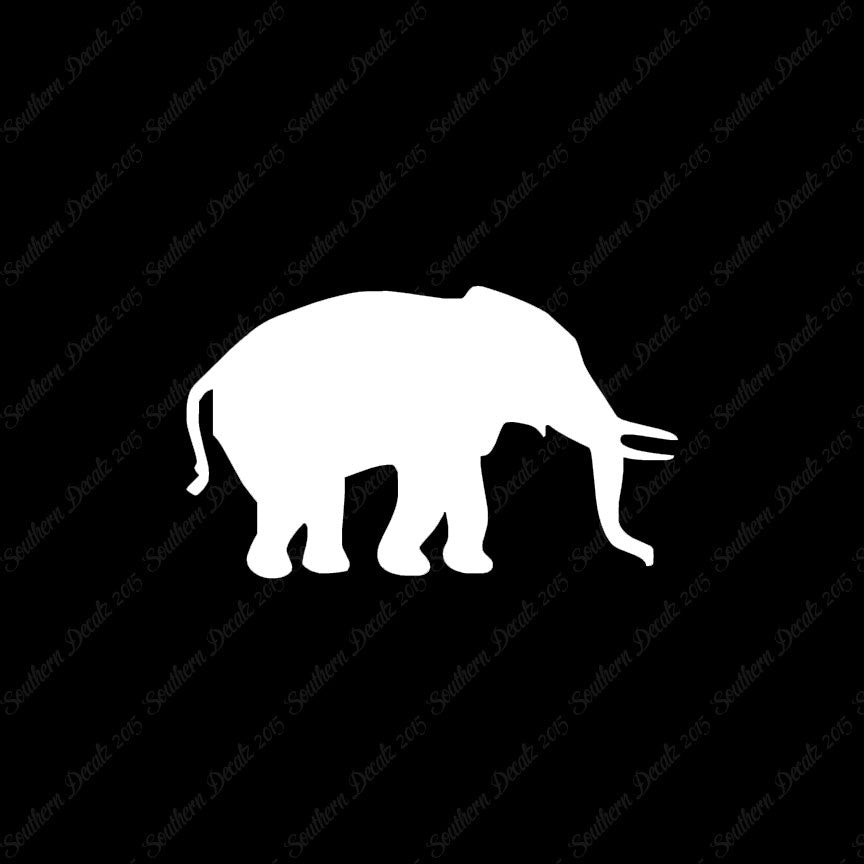 Elephant Silhouette Tusk