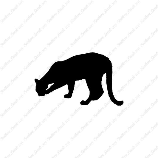 Big Cat Cougar Silhouette