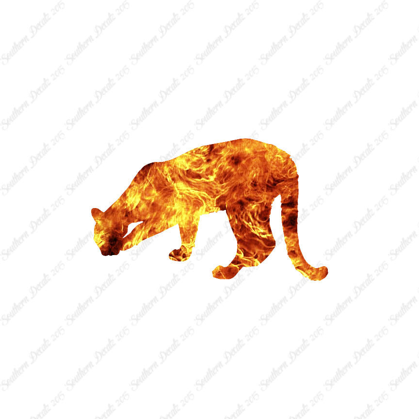 Big Cat Cougar Silhouette