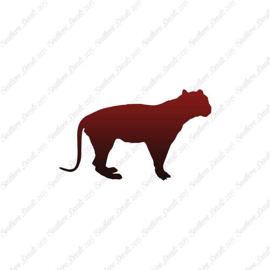 Big Cat Panther Tiger Silhouette