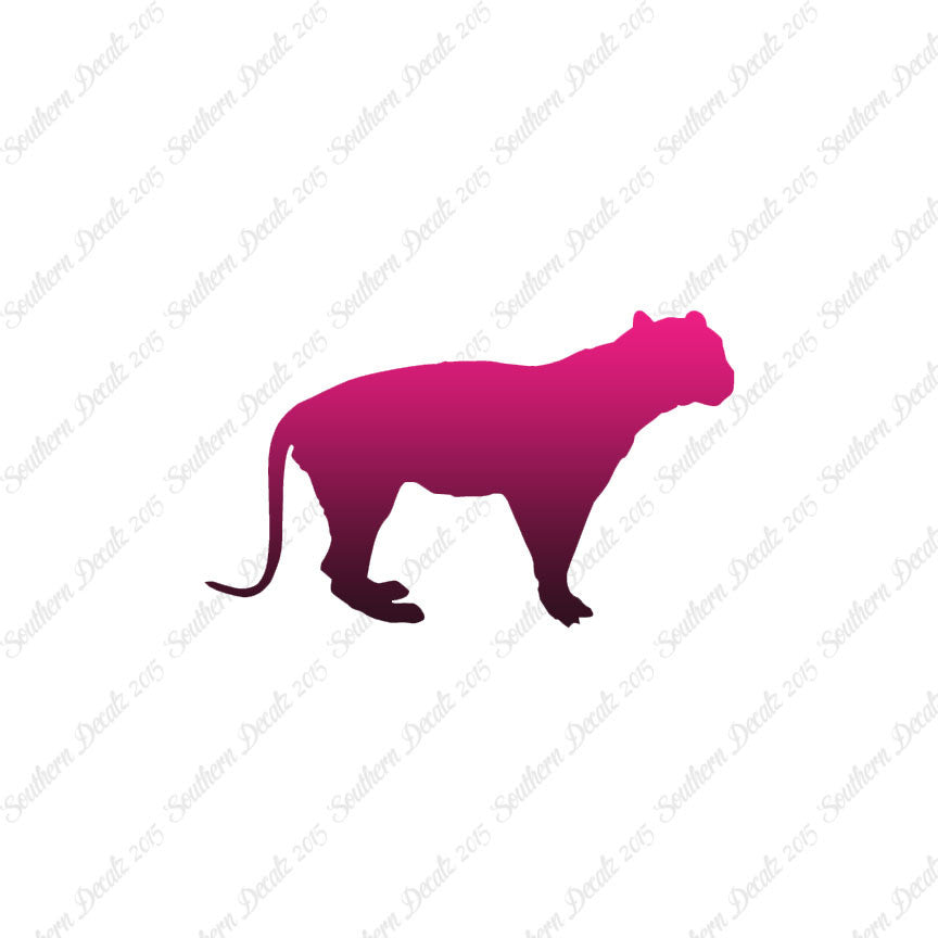 Big Cat Panther Tiger Silhouette