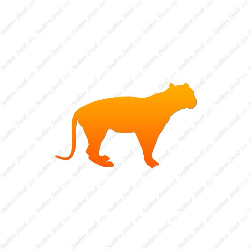 Big Cat Panther Tiger Silhouette
