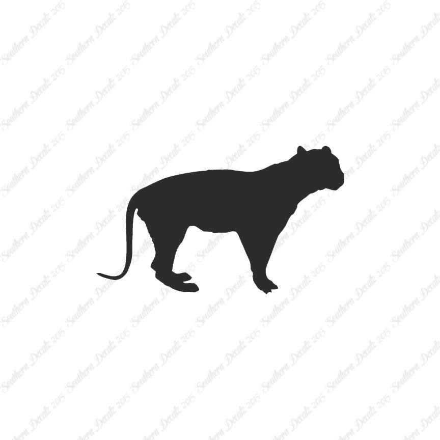 Big Cat Panther Tiger Silhouette