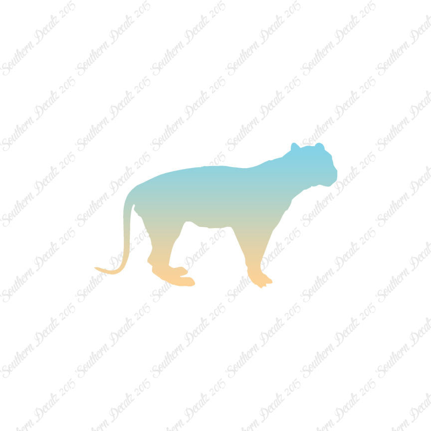 Big Cat Panther Tiger Silhouette