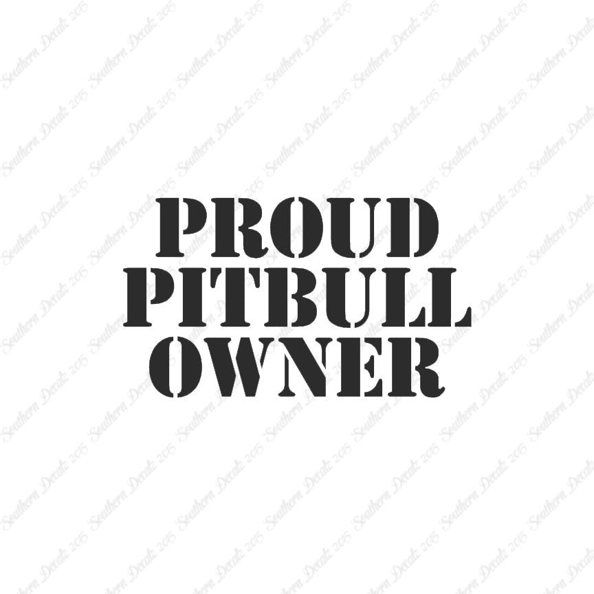 Proud Pitbull Owner