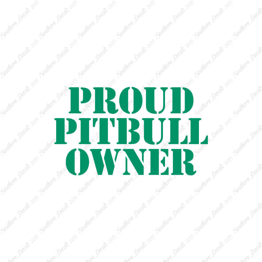 Proud Pitbull Owner