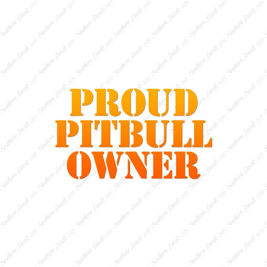 Proud Pitbull Owner