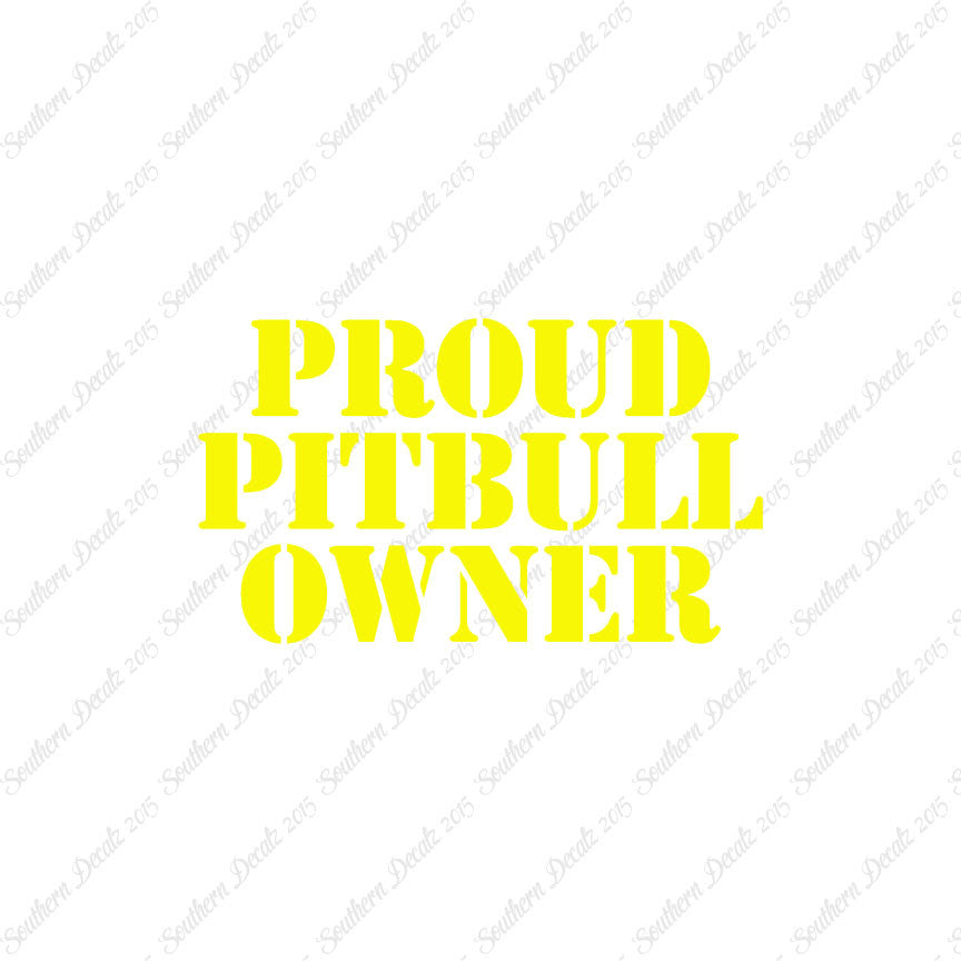 Proud Pitbull Owner