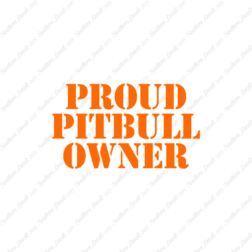 Proud Pitbull Owner